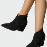 Kristýna Elegantni Semišasti Čevlji z Visokim Petom