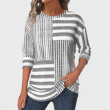 Olga - Pruhovana bluza iz zračnega materiala