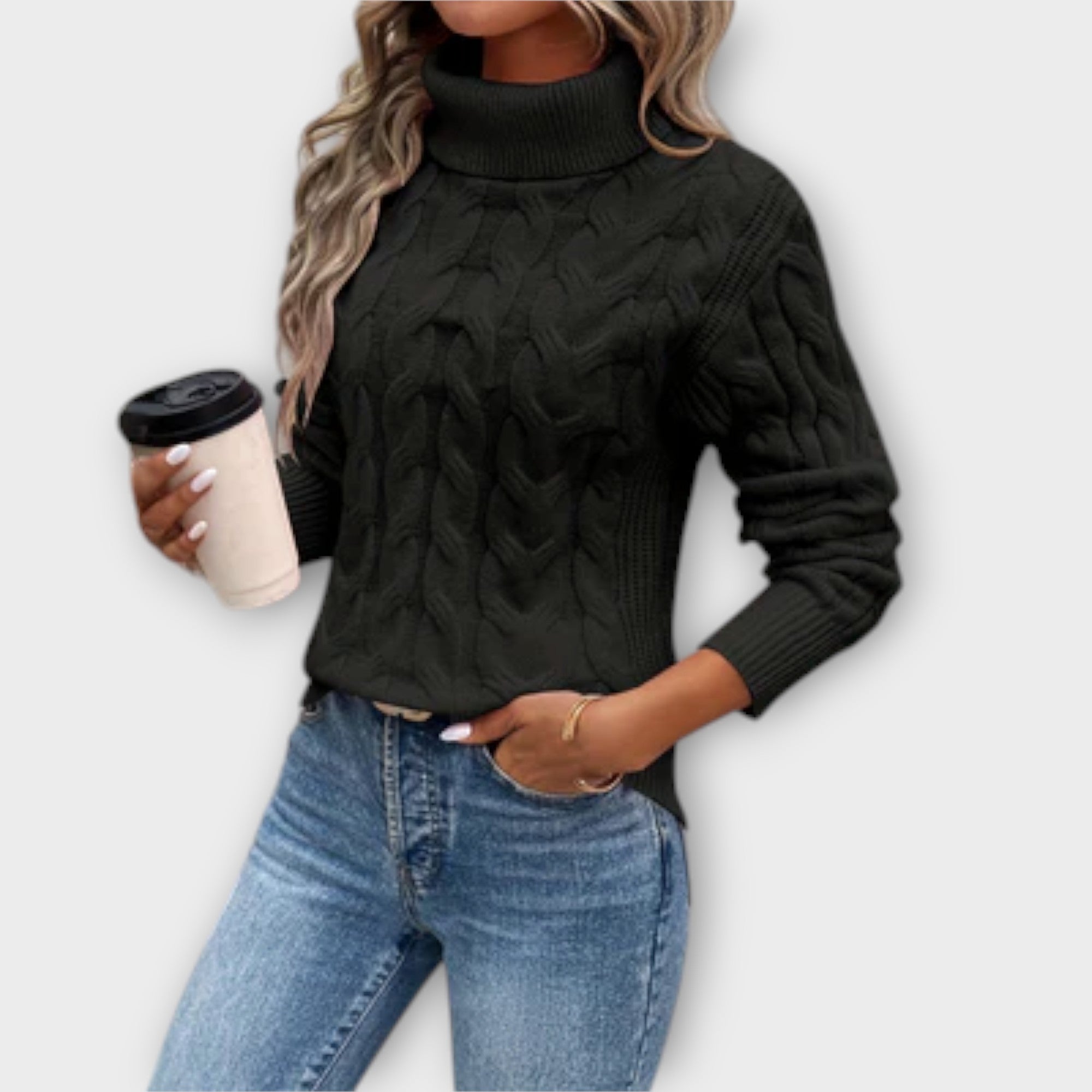 Amelia – Eleganten pleten pulover
