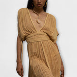 Kimono Maxi Obleka v Grškem Slogu