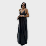 Maxi obleka na slip