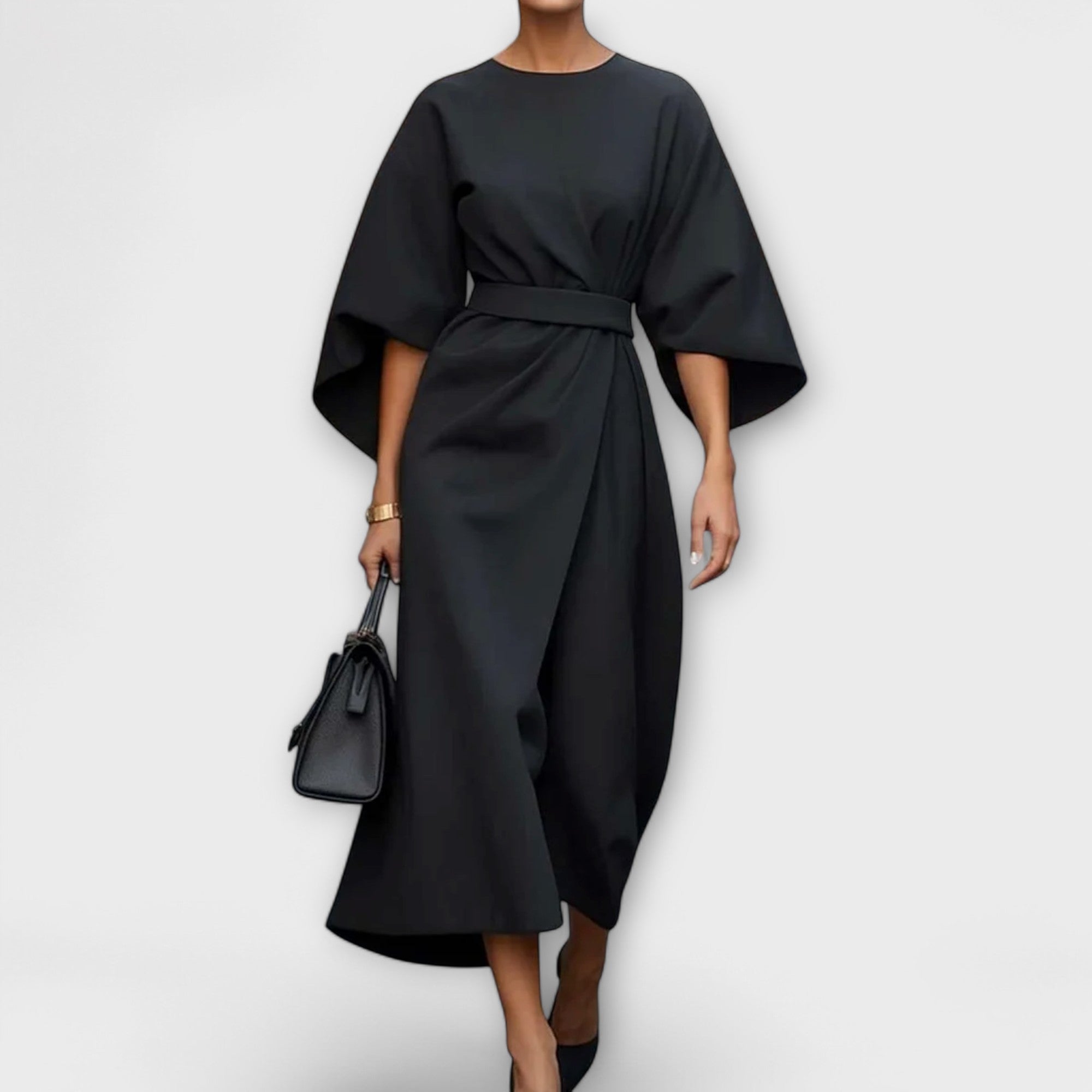 Sonia - Elegantna obleka s rokavi