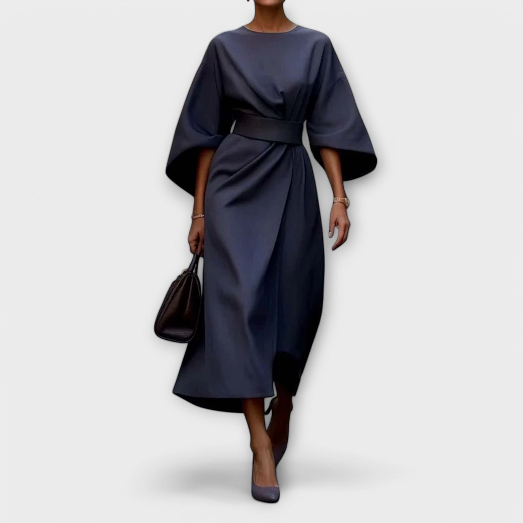 Sonia - Elegantna obleka s rokavi