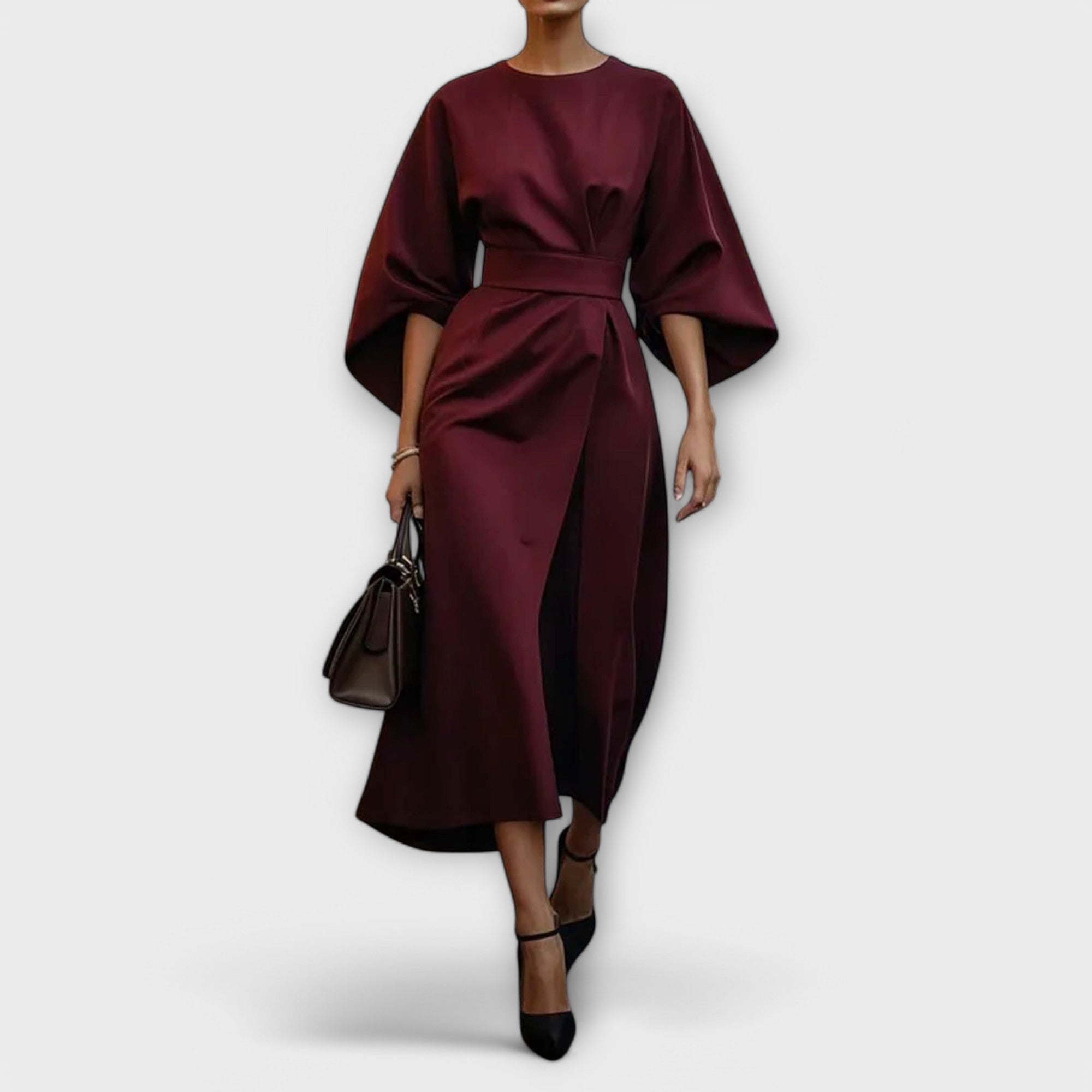 Sonia - Elegantna obleka s rokavi