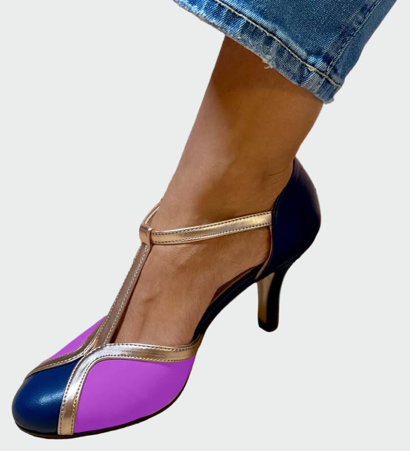 Anna Elegantni RetroSandali SrednjaPetkaTPasom