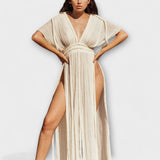 Kimono Maxi Obleka v Grškem Slogu